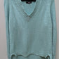 a.n.a Turquoise V-Neck Knit Tunic Sweater