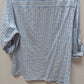 Croft & Barrow Blue/White Striped Button-Down Blouse