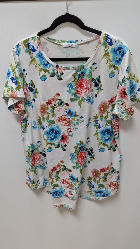 SWEET SALT White Floral Tunic Tee