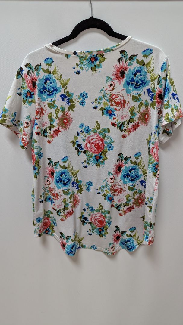 SWEET SALT White Floral Tunic Tee