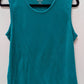White Stag Turquoise Rounded Neck Casual Tank