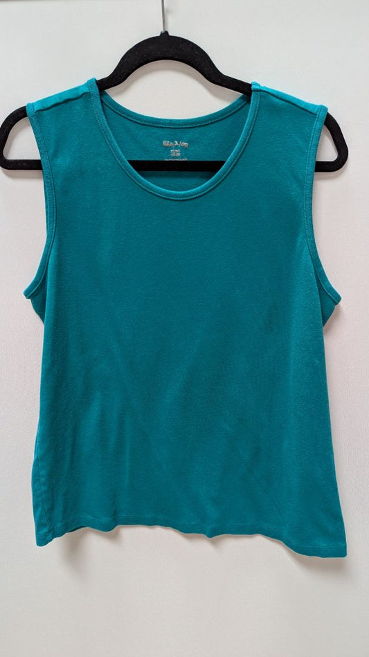 White Stag Turquoise Rounded Neck Casual Tank