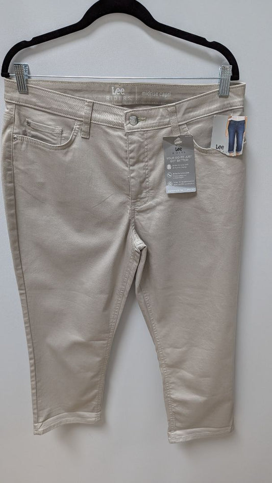 Lee Riders Taupe Mid-Rise Capri Jeans
