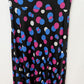 Black Polka Dot Flared Maxi Skirt