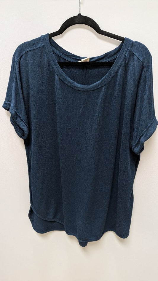 matty m Navy Dolman Sleeve Knit Blouse