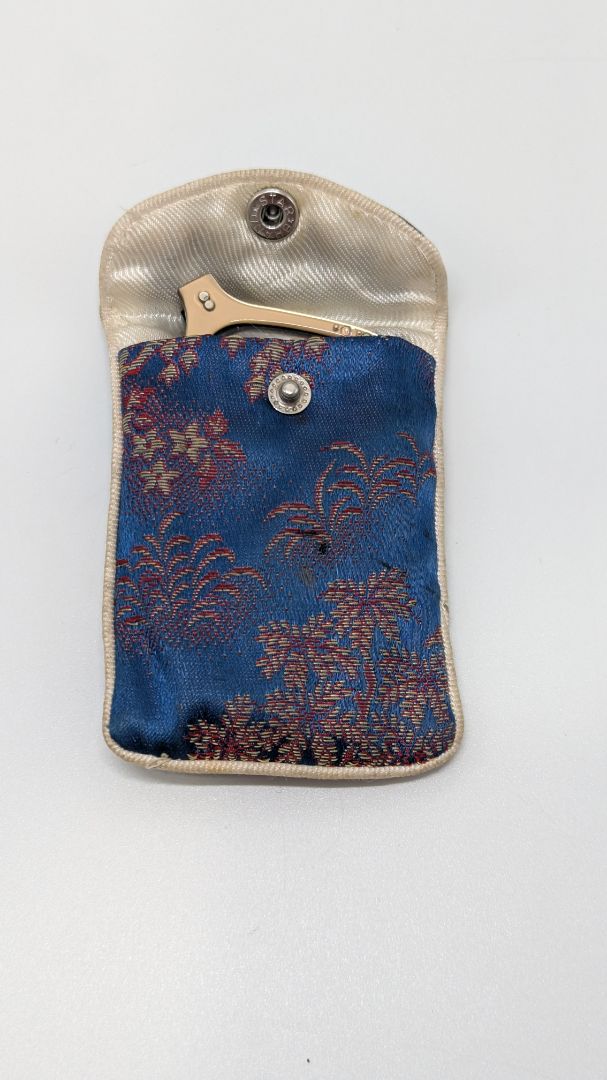 Hong Kong Vintage Light Gold Embellished Folding Reading Glasses