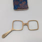 Hong Kong Vintage Light Gold Embellished Folding Reading Glasses