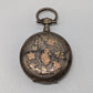 Antique Silver Key-Wound Engraved Pocket Watch