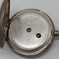 Antique Silver Key-Wound Engraved Pocket Watch