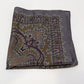 Dark Grey Paisley Printed Large Handkerchief
