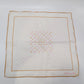 Christian Dior White/Orange Polka-Dot Handkerchief