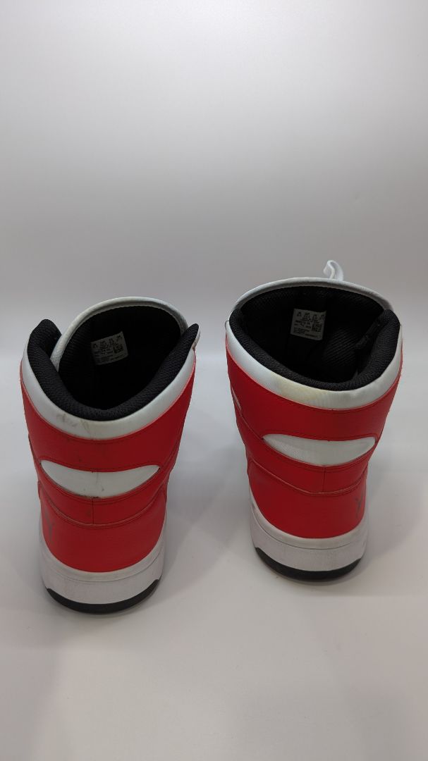 PUMA Men's Red/White/Black Rebound Layout Mid-Top Sneaker
