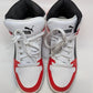 PUMA Men's Red/White/Black Rebound Layout Mid-Top Sneaker