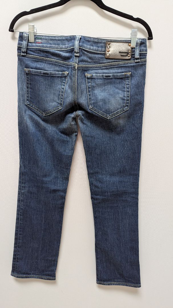 DIESEL Medium 008AX Wash "KEYUTE" Low-Rise Straight Jeans