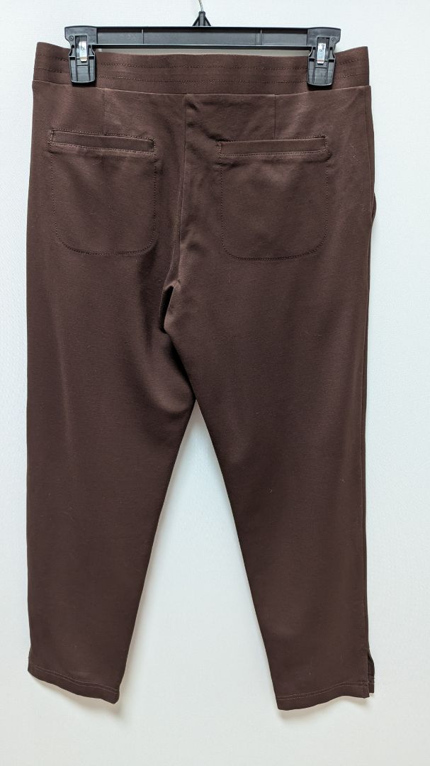 Betabrand Dark Brown Casual Capri Pants