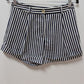 Forever 21 Navy/White Striped Cuffed Shorts