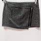 Guess Black Chevron Knit Zippered Mini Skirt