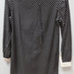 Original Penguin Black Polka-Dot Silk-Blend Shift Dress