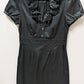 The Limited Black Ruffle Collar Short-Sleeve Dress