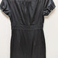 The Limited Black Ruffle Collar Short-Sleeve Dress