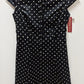 Merona Navy/White Polka-Dot Button-Down Dress