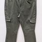 BLUESPICE Dark Green Flared Cargo Pants