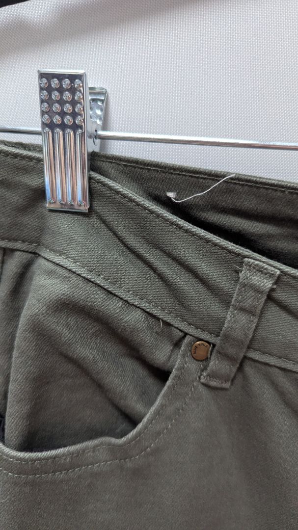 BLUESPICE Dark Green Flared Cargo Pants