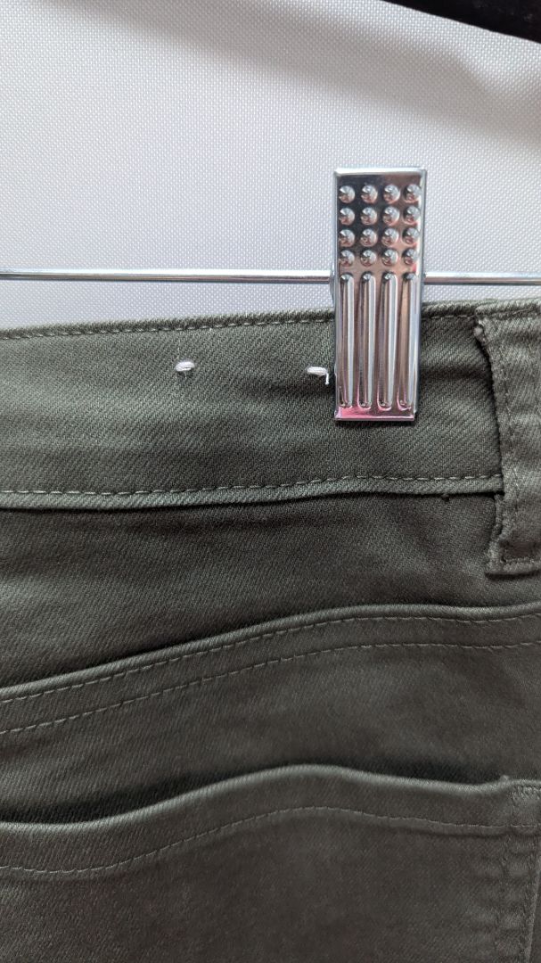 BLUESPICE Dark Green Flared Cargo Pants