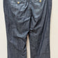 Ann Taylor Loft Dark Blue Wide Leg Cotton Pants