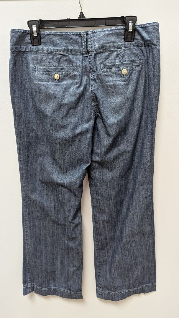 Ann Taylor Loft Dark Blue Wide Leg Cotton Pants