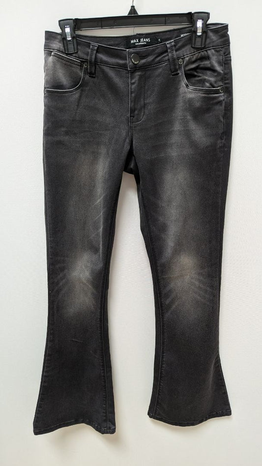 MAX JEANS Faded Black Modern Boot Jeans
