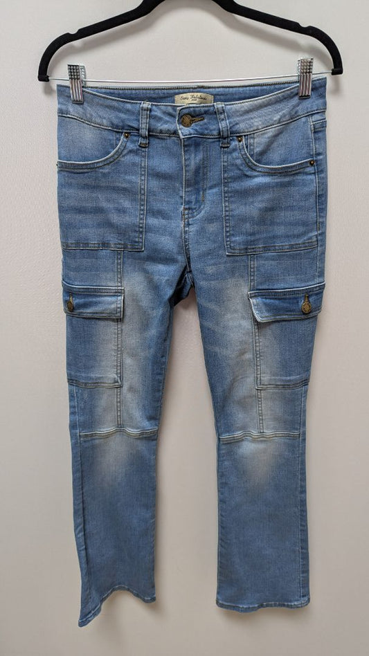 Sexy Fabulous Jeans Light Wash Cargo Jeans