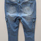 Sexy Fabulous Jeans Light Wash Cargo Jeans
