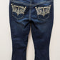 Gemma Rae Dark Wash Embellished Bootcut Jeans