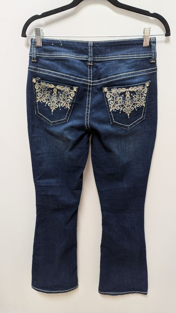 Gemma Rae Dark Wash Embellished Bootcut Jeans