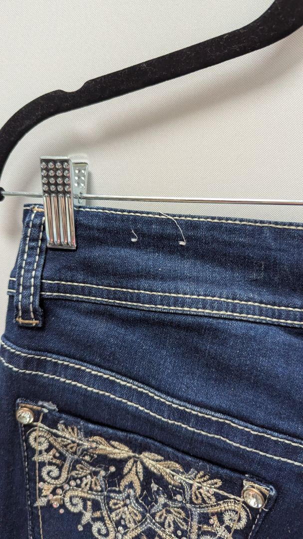 Gemma Rae Dark Wash Embellished Bootcut Jeans