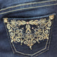 Gemma Rae Dark Wash Embellished Bootcut Jeans