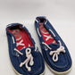 ROXY Blue/White Rope Boat Loafer Shoes