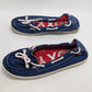 ROXY Blue/White Rope Boat Loafer Shoes