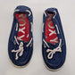 ROXY Blue/White Rope Boat Loafer Shoes