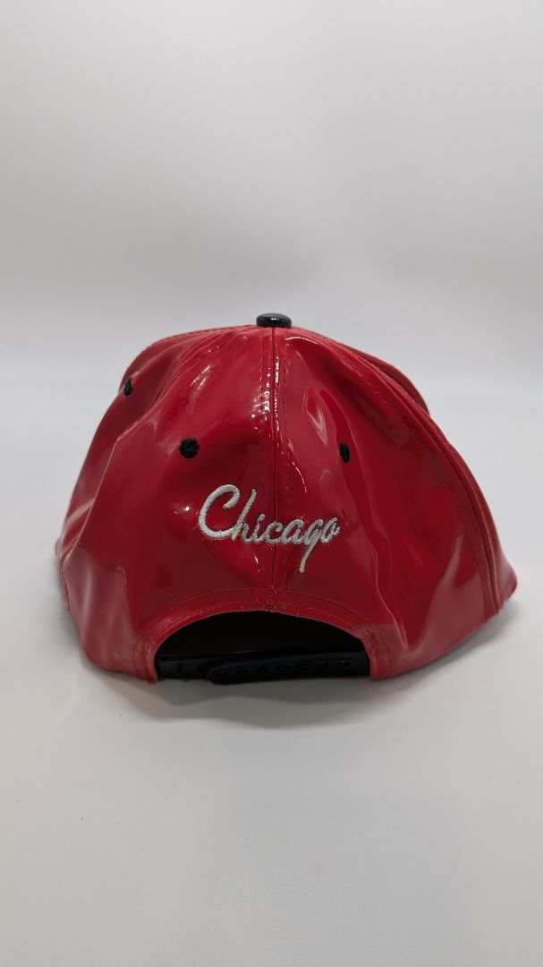 MR GORRA Red PVC Leather "Chicago" Hat