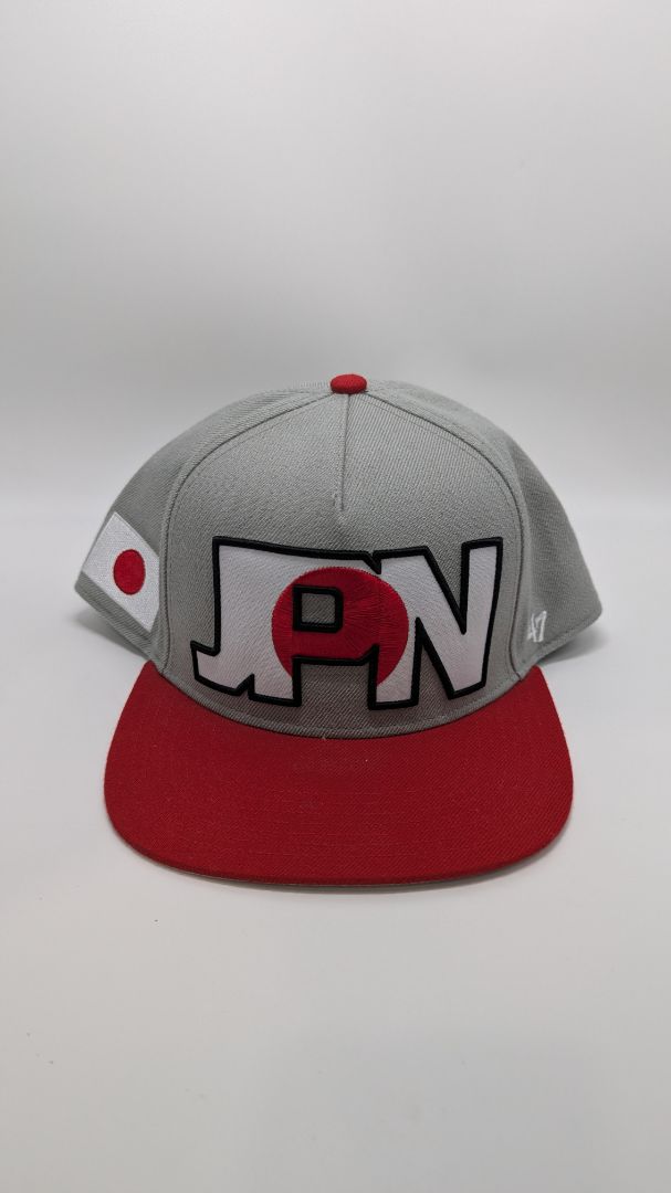 47 Brand Grey/Red "Japan" Baseball Hat