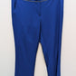 Calvin Klein Deep Blue Chain-Waist Trouser Pants