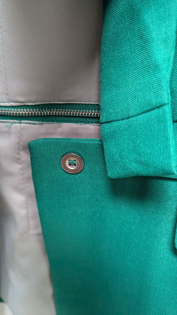 C.LECTIVE Emerald Green Convertible Zippered Blazer