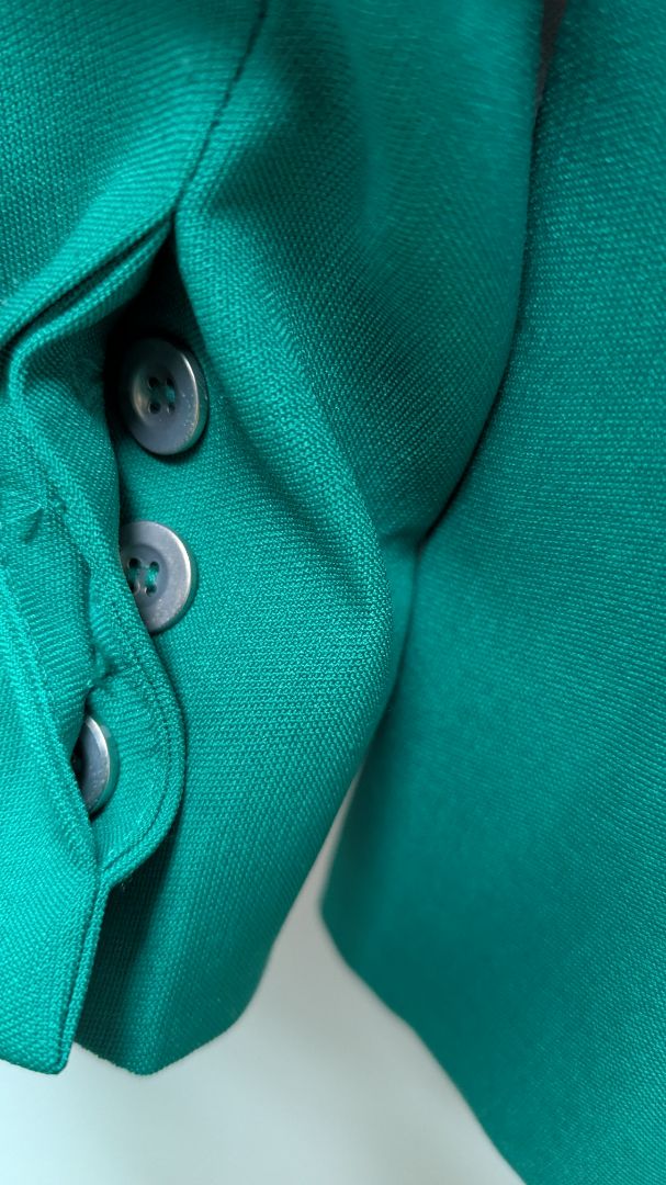 C.LECTIVE Emerald Green Convertible Zippered Blazer