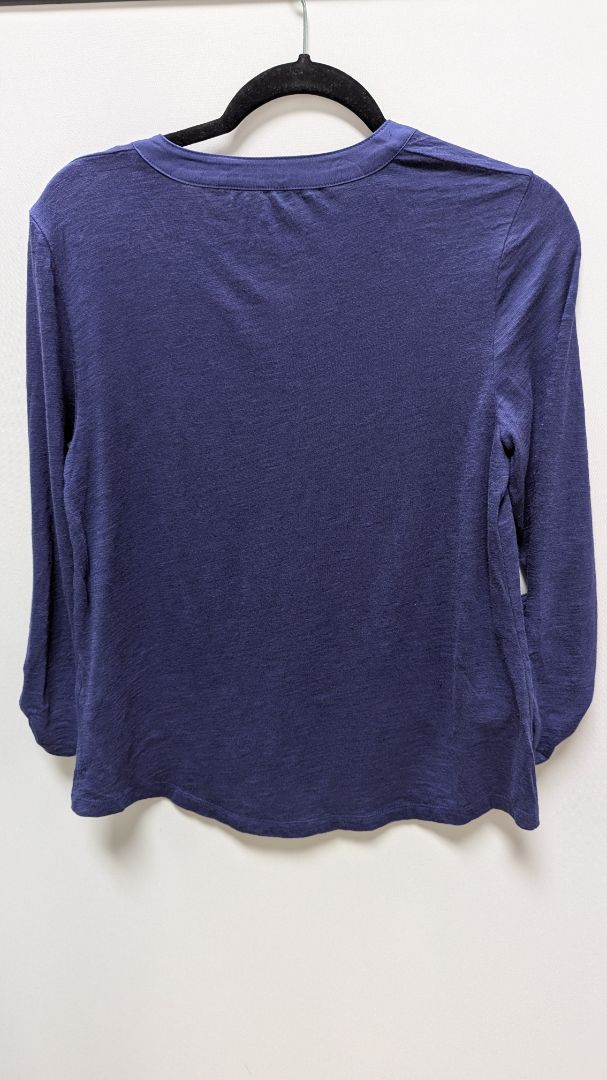by Chico's Purple Plumage Becky Burnout Velvet Blouse