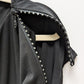dressbarn Black Rhinestone Zipper Shoulder Blouse