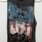 BERSHKA Collection Dark Grey "Motor Rebel" Graphic Tank