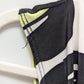 R Marks White/Black/Green Printed Sleeveless Blouse