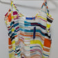 APT.9 White Abstract Woven Flounce Cami Tank